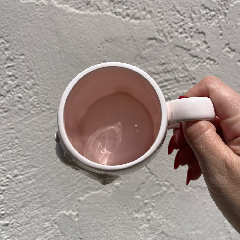 Vintage 80s Fitz and Floyd Pink Hippo Mug - Picture 4 of 4